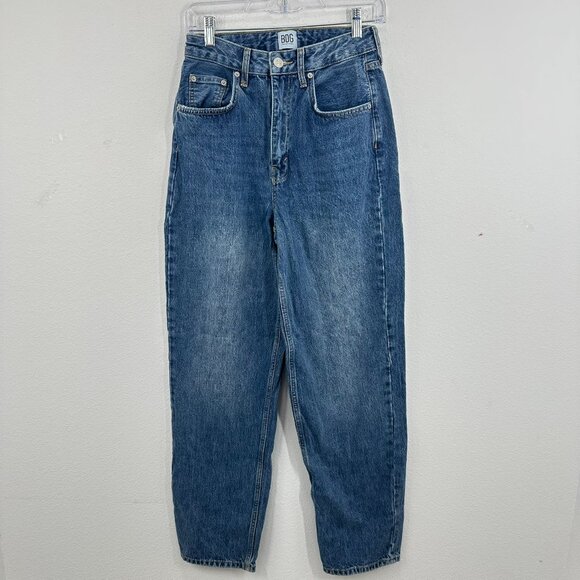 BDG Urban Outfitters High Rise Baggy Jeans Size 27 Denim Blue Casual Essential - Picture 1 of 10